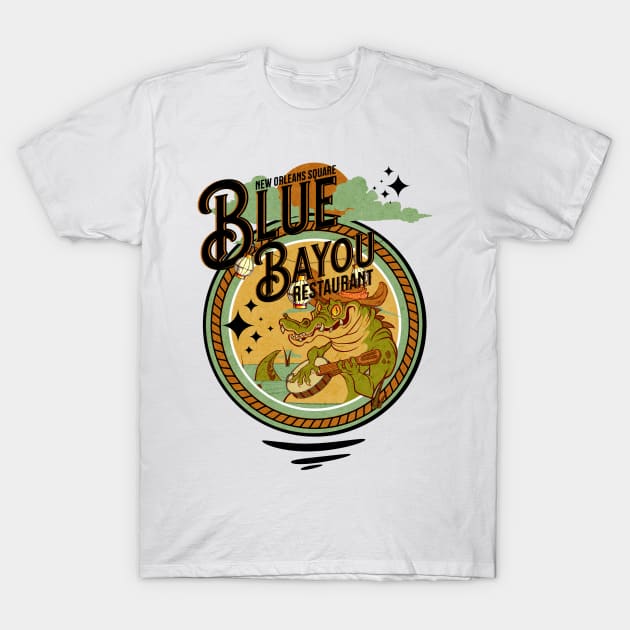 Blue Bayou Restaurant New Orleans Square Bar Lounge California T-Shirt by Joaddo